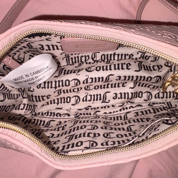 Juicy Couture Pink and Black Logo Bag - Picture 4 of 4